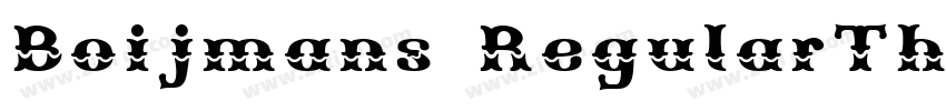 Boijmans RegularThre字体转换